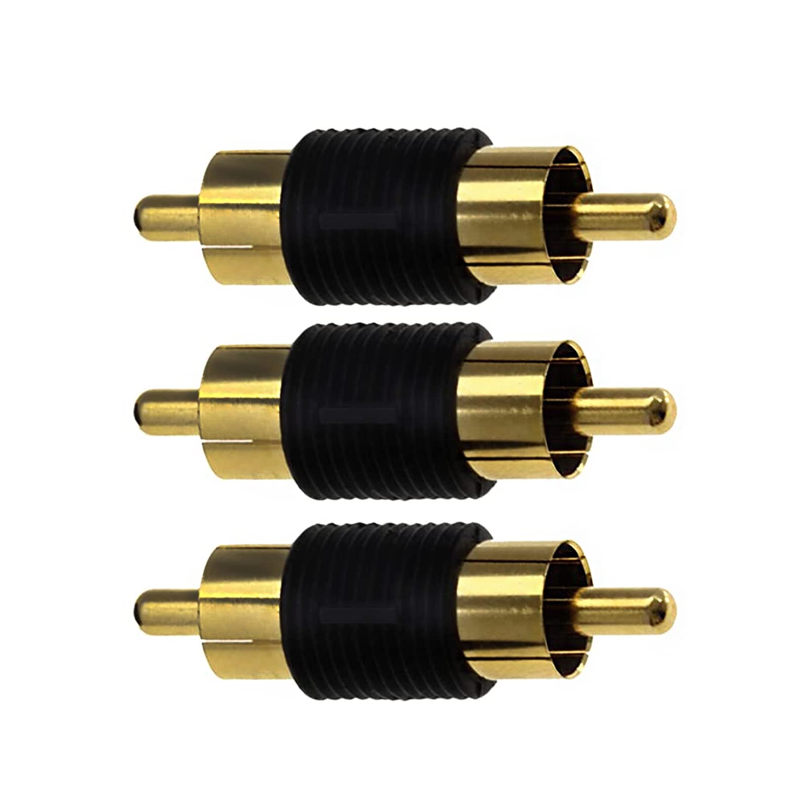 YFFSFDC RCA Male to RCA Male Relay Adapter Set of 3 Gold Plated RCA Connector RCA Plug Extension Adapter for Audio AV Video,
YFFSFDC RCA Male to RCA Male Relay Adapter Set of 3 Gold Plated RCA Connector RCA Plug Extension Adapter for Audio AV Video,