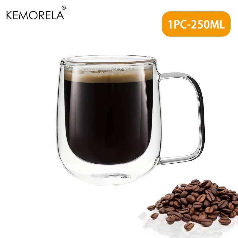 KEMORELA 1/2 шт. Двустенная кофейная кружка с ручкой Прозрачная стеклянная кофейная кружка для холодного кофе Кружка для чая Кружка для латте Напитки Термостойкие кружки 250-380ml
KEMORELA 1/2 шт. Двустенная кофейная кружка с ручкой Прозрачная стеклянная кофейная кружка для холодного кофе Кружка для чая Кружка для латте Напитки Термостойкие кружки 250-380ml