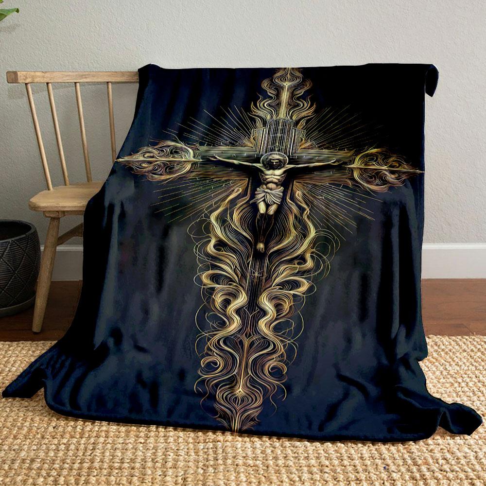 Jesus Cross Pattern Blanket Printed Blanket for Living Room Bed Couch lunch break Soft Cozy Blanket for Friend s festival Gift 80cm x 120cm
Jesus Cross Pattern Blanket Printed Blanket for Living Room Bed Couch lunch break Soft Cozy Blanket for Friend s festival Gift 80cm x 120cm