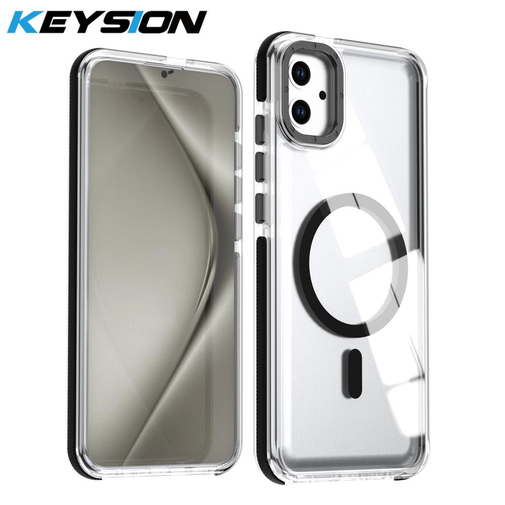 Прозорий магнітний чохол KEYSION для MagSafe для Samsung A07 4G A06 A05 Прозорий ударостійкий чохол для телефону для Galaxy A05 A07 A06 4G for Samsung A07 чорний
Прозорий магнітний чохол KEYSION для MagSafe для Samsung A07 4G A06 A05 Прозорий ударостійкий чохол для телефону для Galaxy A05 A07 A06 4G for Samsung A07 чорний