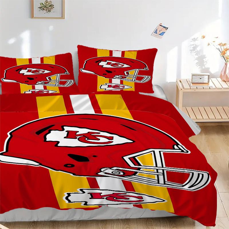 3pcs Kansas City Chiefs Helmet & Arrowhead Logo Football Team Spirit Decorative Throw Pillow Cover Set-Perfect for Home Décor, Bedroom, Livi 135x200cm
3pcs Kansas City Chiefs Helmet & Arrowhead Logo Football Team Spirit Decorative Throw Pillow Cover Set-Perfect for Home Décor, Bedroom, Livi 135x200cm