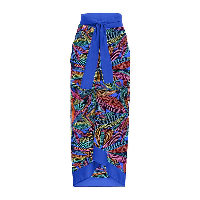 Трансграничная юбка миди с принтом в стиле отпуска и завязками - Пляжное платье One Size синий
Трансграничная юбка миди с принтом в стиле отпуска и завязками - Пляжное платье One Size синий