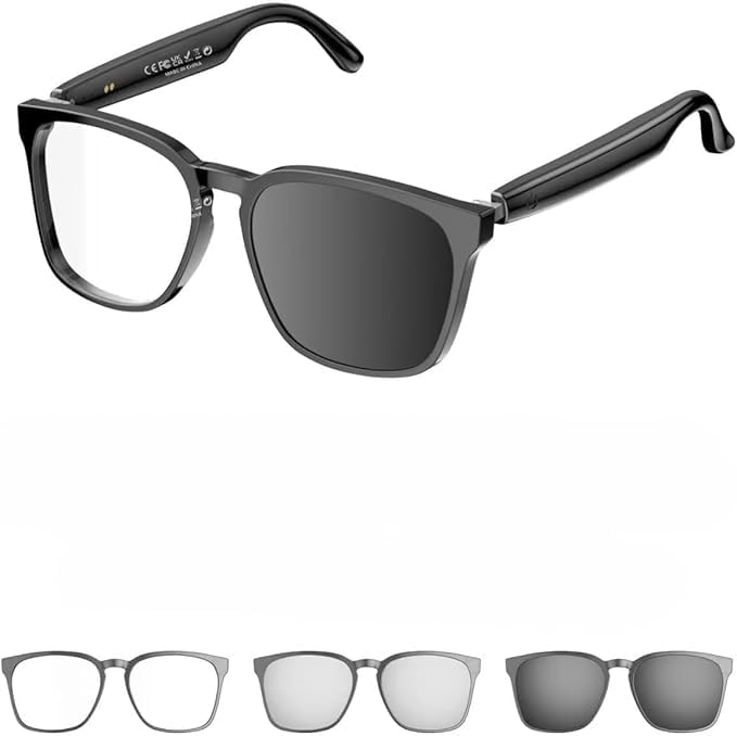 Smart Glasses Sunglasses Bluetooth Smart Glasses Photochromic AI Glasses AI Translation 172 Language Support Polarized Lenses Translation Waterproof
Smart Glasses Sunglasses Bluetooth Smart Glasses Photochromic AI Glasses AI Translation 172 Language Support Polarized Lenses Translation Waterproof
