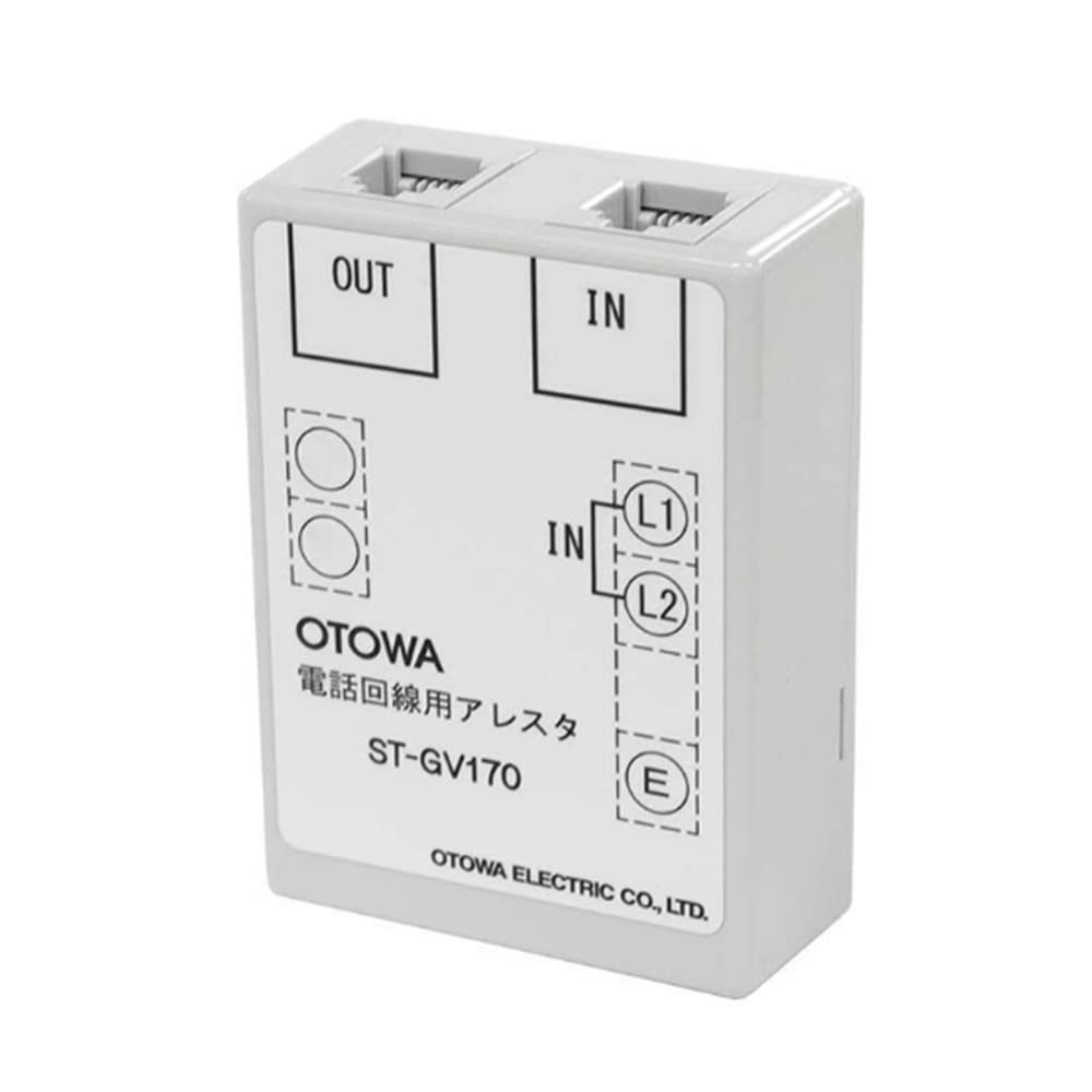 OTOWA Otowa Electric ST-GV170 Telephone line lightning arrester 170VDC OT
OTOWA Otowa Electric ST-GV170 Telephone line lightning arrester 170VDC OT