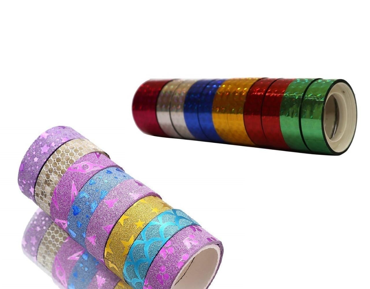 Eclet (Set Of 2 Tape 1 Designer Or 1 Sparkling 12 Mm Glitter Tape With Different Colors Small
Eclet (Set Of 2 Tape 1 Designer Or 1 Sparkling 12 Mm Glitter Tape With Different Colors Small