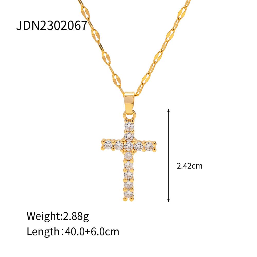 Youthway Y2K Patchwork Chain Design Stainless Steel Necklace Paperclip + Glossy Pentagram Cross With Zirconia Pendant Necklace
Youthway Y2K Patchwork Chain Design Stainless Steel Necklace Paperclip + Glossy Pentagram Cross With Zirconia Pendant Necklace
