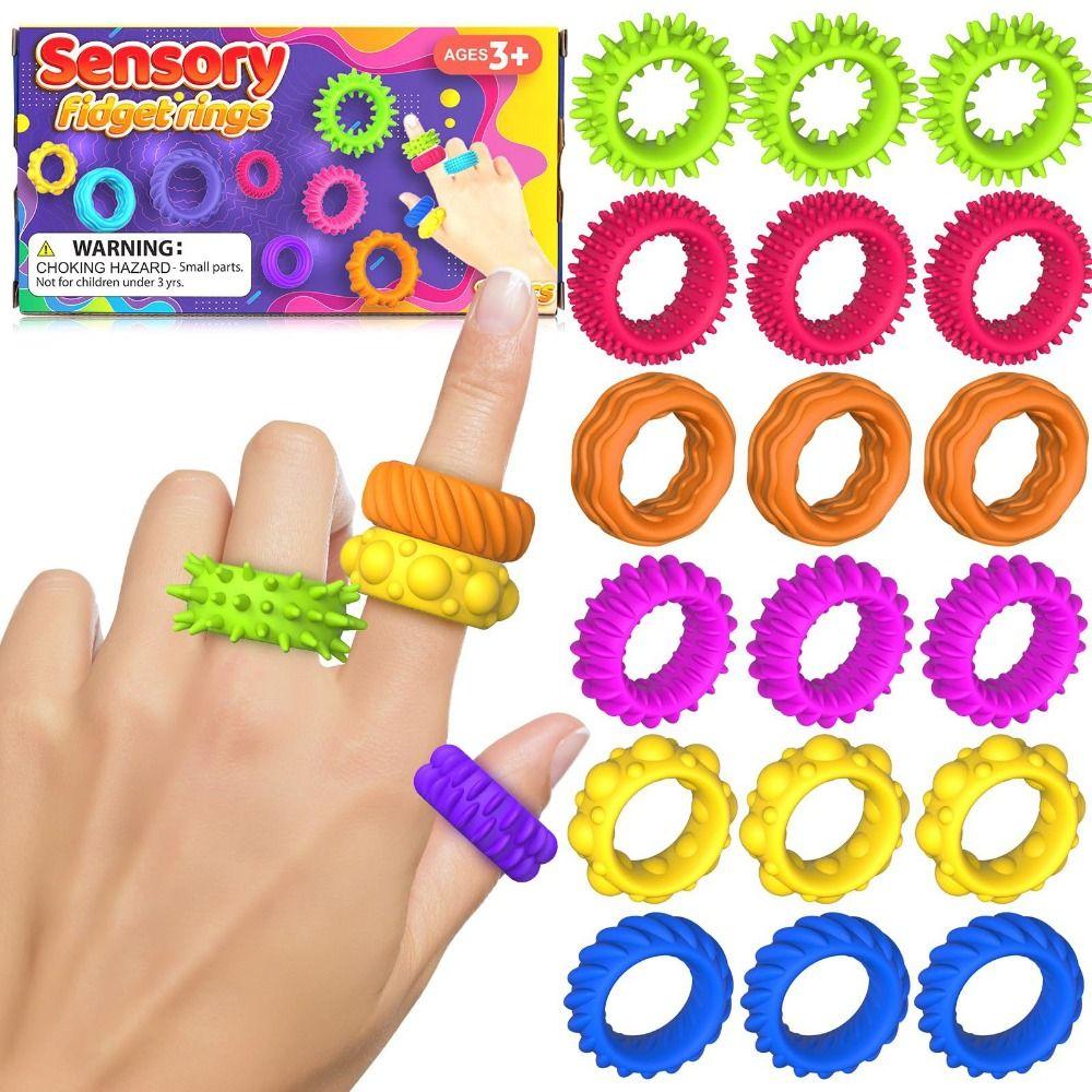 With Tips Silent Decompressors Rings Enhancing Attention Silicone Sensory Ring Children OPP Bag
With Tips Silent Decompressors Rings Enhancing Attention Silicone Sensory Ring Children OPP Bag