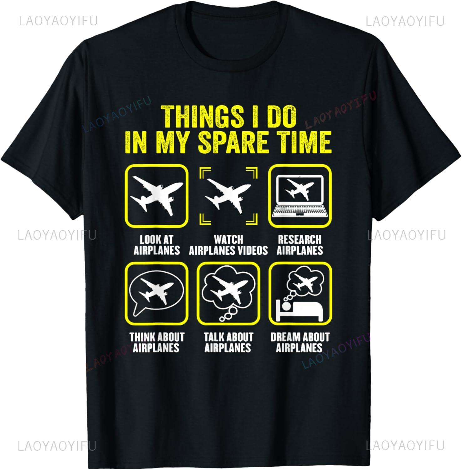 Things I Do in My Spare Time Airplanes Aviation Pilot TShirt Cotton Print Original Design Gifts T Shirts Funny Shirt Camiseta S
Things I Do in My Spare Time Airplanes Aviation Pilot TShirt Cotton Print Original Design Gifts T Shirts Funny Shirt Camiseta S