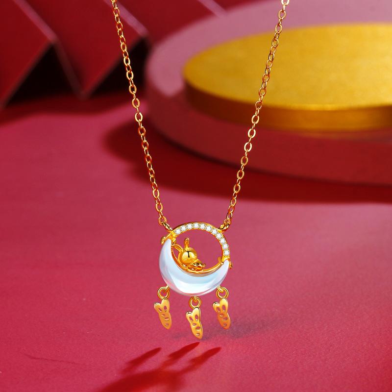 Оригинальное ожерелье из лунного камня в виде кролика, нишевый дизайн с бахромой из самки редиса, высококачественные аксессуары
Оригинальное ожерелье из лунного камня в виде кролика, нишевый дизайн с бахромой из самки редиса, высококачественные аксессуары