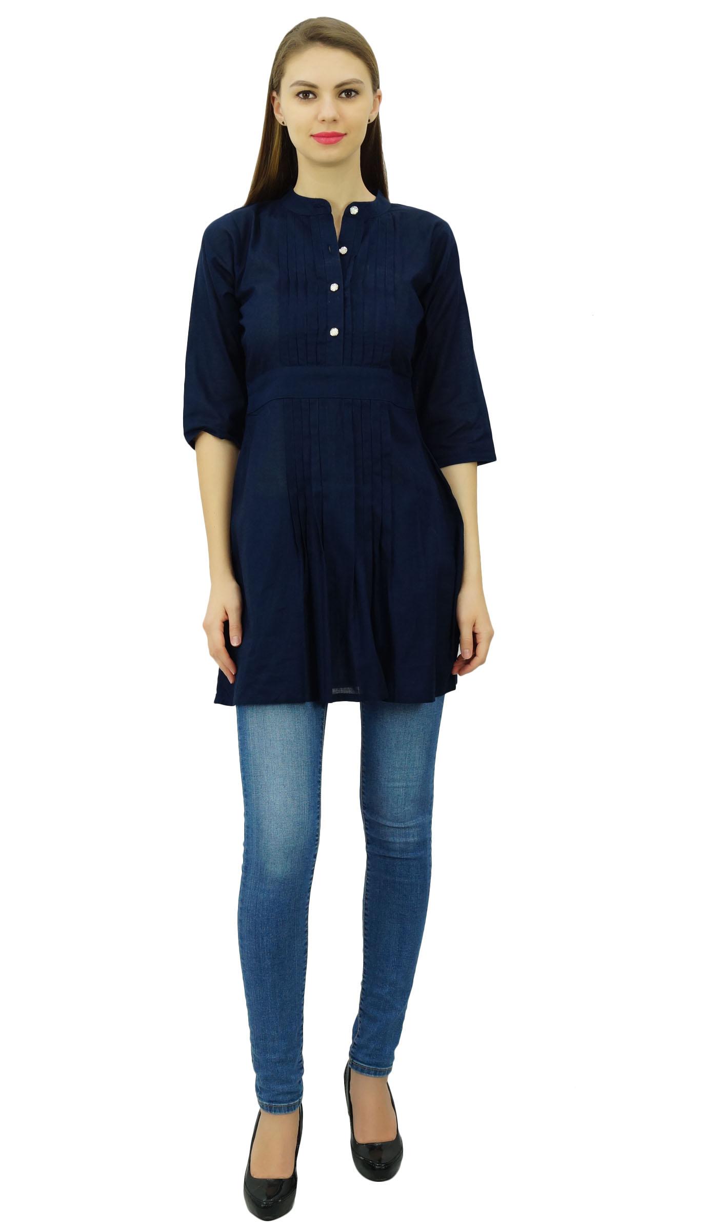 Phagun Жіноча елегантна коротка туніка з мандариновим коміром Kurti Chic Casual, бавовна 8 темно-синього кольору
Phagun Жіноча елегантна коротка туніка з мандариновим коміром Kurti Chic Casual, бавовна 8 темно-синього кольору