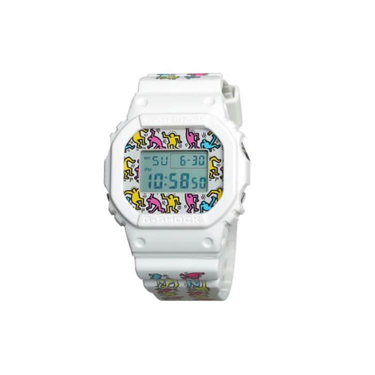 Casio G-Squad Keith Haring X G-Shock Street Vitality Retro Square LCD Quartz Watch Women watches White DW-5600KEITH19-7 White
Casio G-Squad Keith Haring X G-Shock Street Vitality Retro Square LCD Quartz Watch Women watches White DW-5600KEITH19-7 White