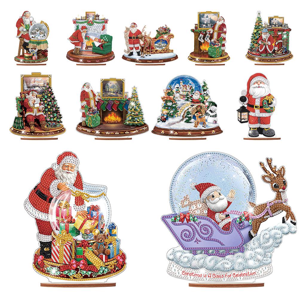 Wooden Santa Ornaments Kit Diamond Painting Desktop Diamonds Painting Desktop Decorations for Xmas Table Office Home Decoration
Wooden Santa Ornaments Kit Diamond Painting Desktop Diamonds Painting Desktop Decorations for Xmas Table Office Home Decoration