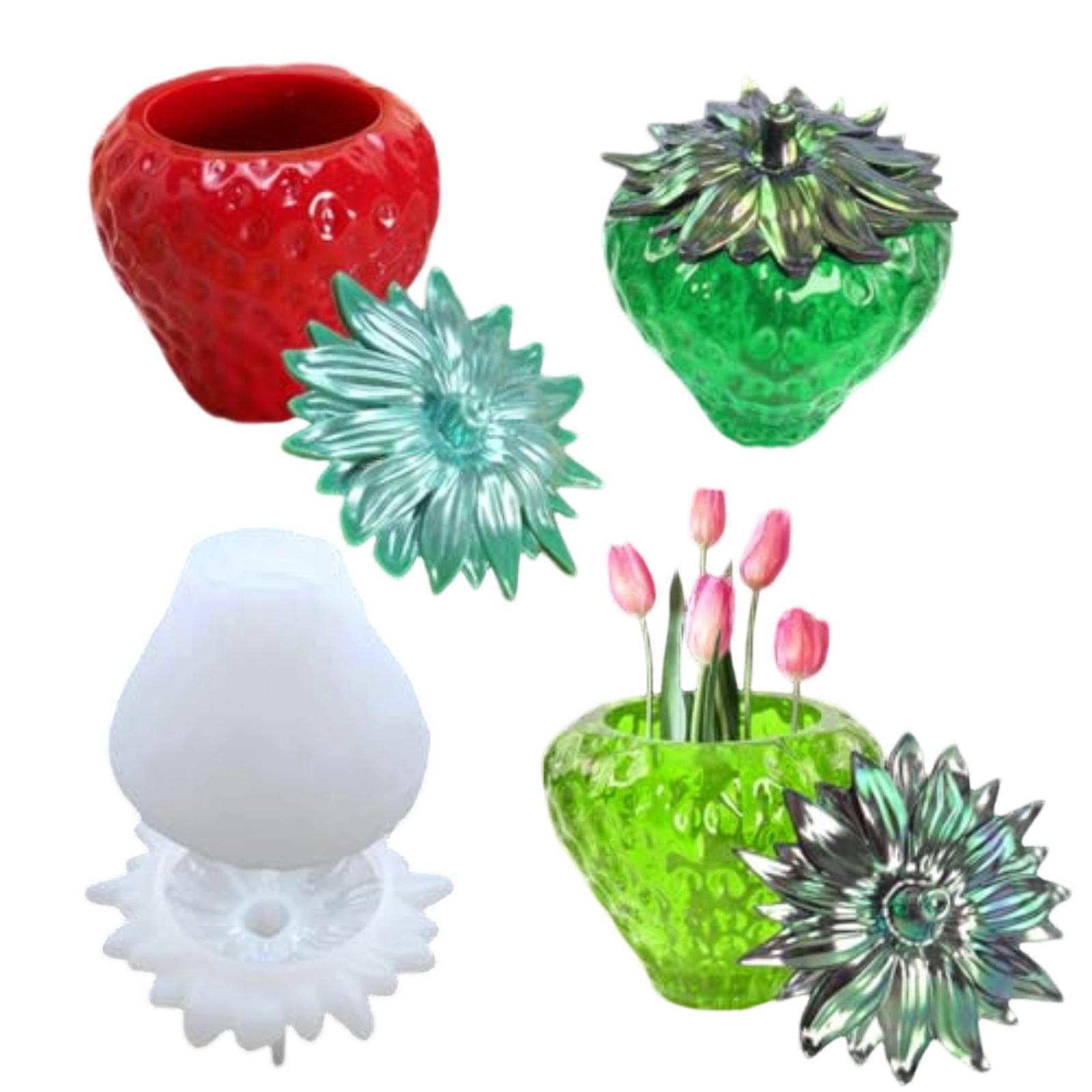 DIY Handmade Material Crystal Droplet Strawberry Jar Storage Box Fruit Storage Jar Mirror Silicone Mold one size белый
DIY Handmade Material Crystal Droplet Strawberry Jar Storage Box Fruit Storage Jar Mirror Silicone Mold one size белый