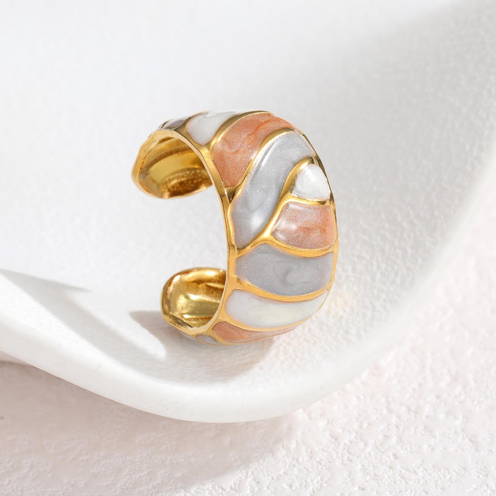 Women s Gift Geometric Enamel Open Rings 18K Gold Plated 304 Stainless Steel Ins Style Stylish Jewelry Supply, 17mm(US Size 6.5) size 6.5 серый
Women s Gift Geometric Enamel Open Rings 18K Gold Plated 304 Stainless Steel Ins Style Stylish Jewelry Supply, 17mm(US Size 6.5) size 6.5 серый