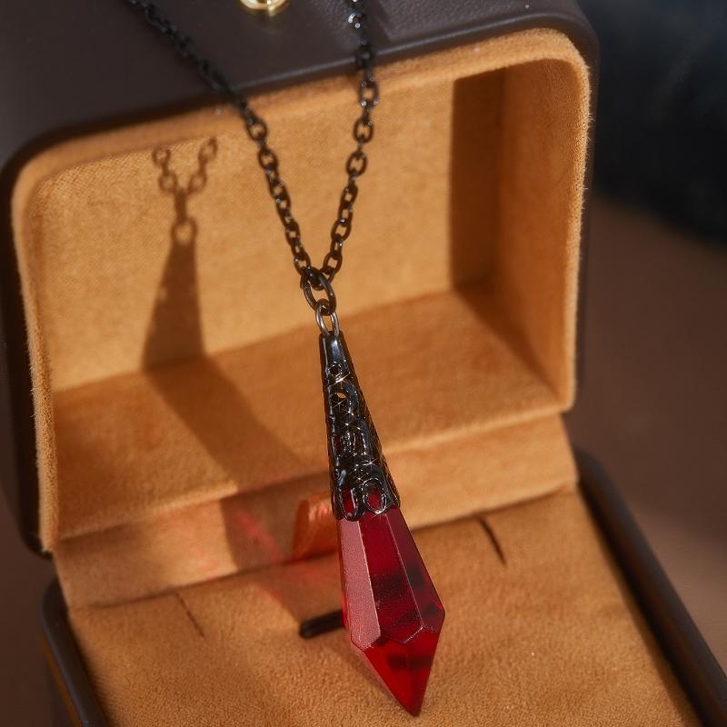 Vintage Gothic Red Color Teardrop Shaped Pendant Necklace, Suitable for Women s Halloween Accessories, Trendy Party Zircon
Vintage Gothic Red Color Teardrop Shaped Pendant Necklace, Suitable for Women s Halloween Accessories, Trendy Party Zircon