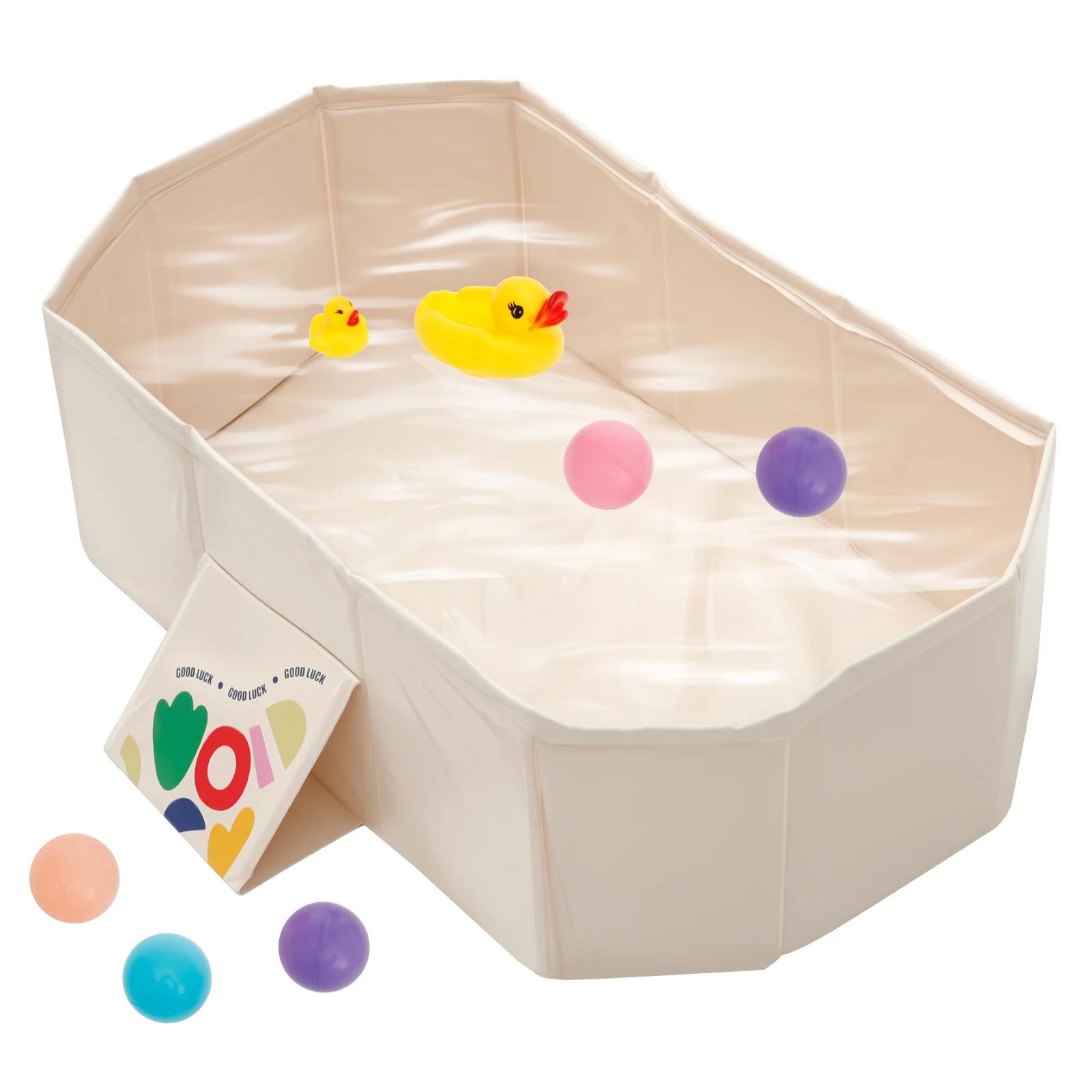Foldable Baby Bath Thickened Large Size Portable PVC Kids Tub Collapsible Durable Newborn Child SPA Hot Bathtub 5 Balls & 2 Duck білий
Foldable Baby Bath Thickened Large Size Portable PVC Kids Tub Collapsible Durable Newborn Child SPA Hot Bathtub 5 Balls & 2 Duck білий