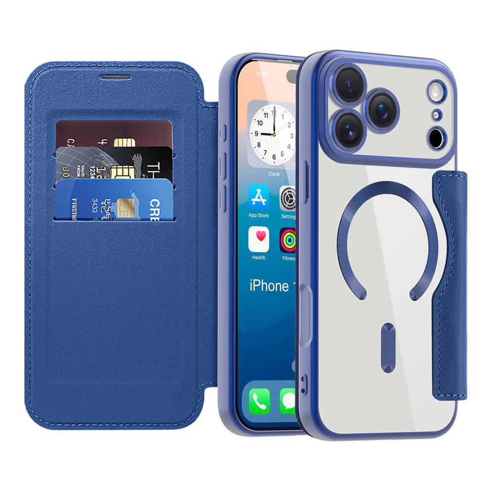 Luxury Exquisite Flip Leather Wallet Card Holder Magnetic Case for IPhone 17 Air Pro Max Wireless Charge Transparent Back Cover iPhone17 Pro темно-синього кольору
Luxury Exquisite Flip Leather Wallet Card Holder Magnetic Case for IPhone 17 Air Pro Max Wireless Charge Transparent Back Cover iPhone17 Pro темно-синього кольору