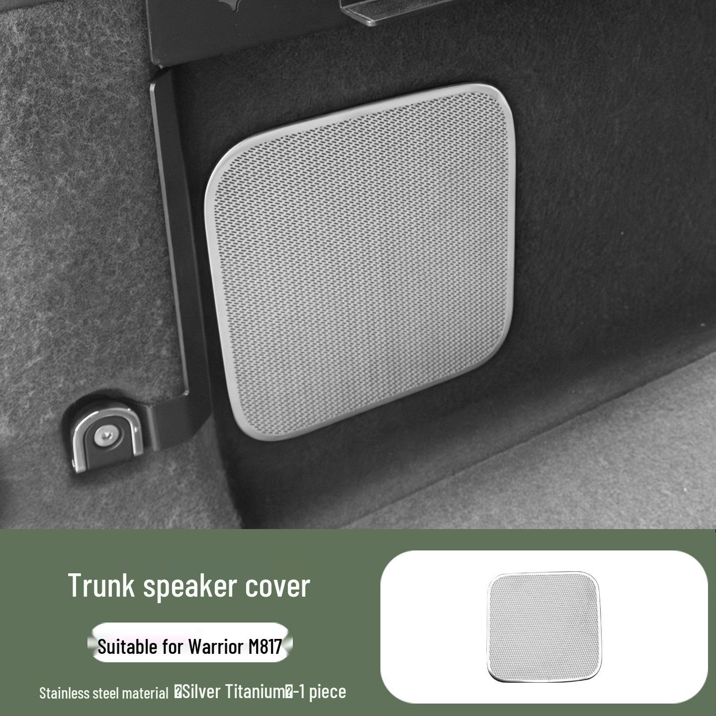 Dongfeng Mengshi M817 Trunk Speaker Cover Stainless Steel Decorative Sticker
Dongfeng Mengshi M817 Trunk Speaker Cover Stainless Steel Decorative Sticker