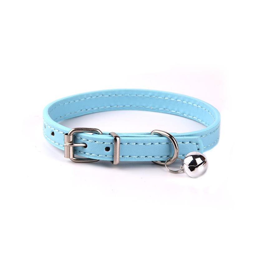 Multicolor Leather Dog Collar with Bell - Fluorescent and Simple Design for Small Dogs S озеро синий
Multicolor Leather Dog Collar with Bell - Fluorescent and Simple Design for Small Dogs S озеро синий