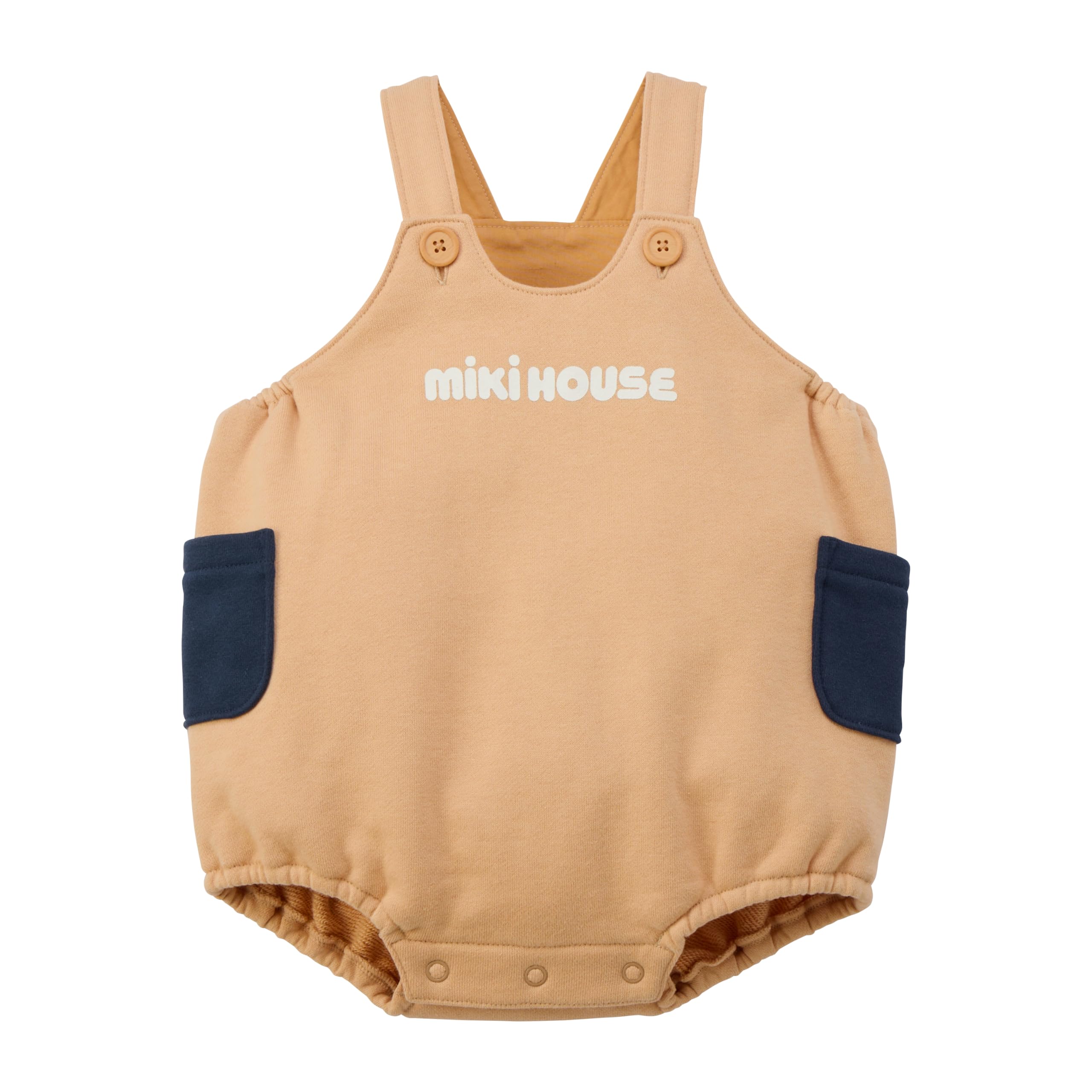 MIKI HOUSE Online Exclusive Logo Romper, Solid Color, for Boys and Girls, Baby Clothes, Overalls, One Size Fits All (80-90cm), Beige, 10-1513-140
MIKI HOUSE Online Exclusive Logo Romper, Solid Color, for Boys and Girls, Baby Clothes, Overalls, One Size Fits All (80-90cm), Beige, 10-1513-140