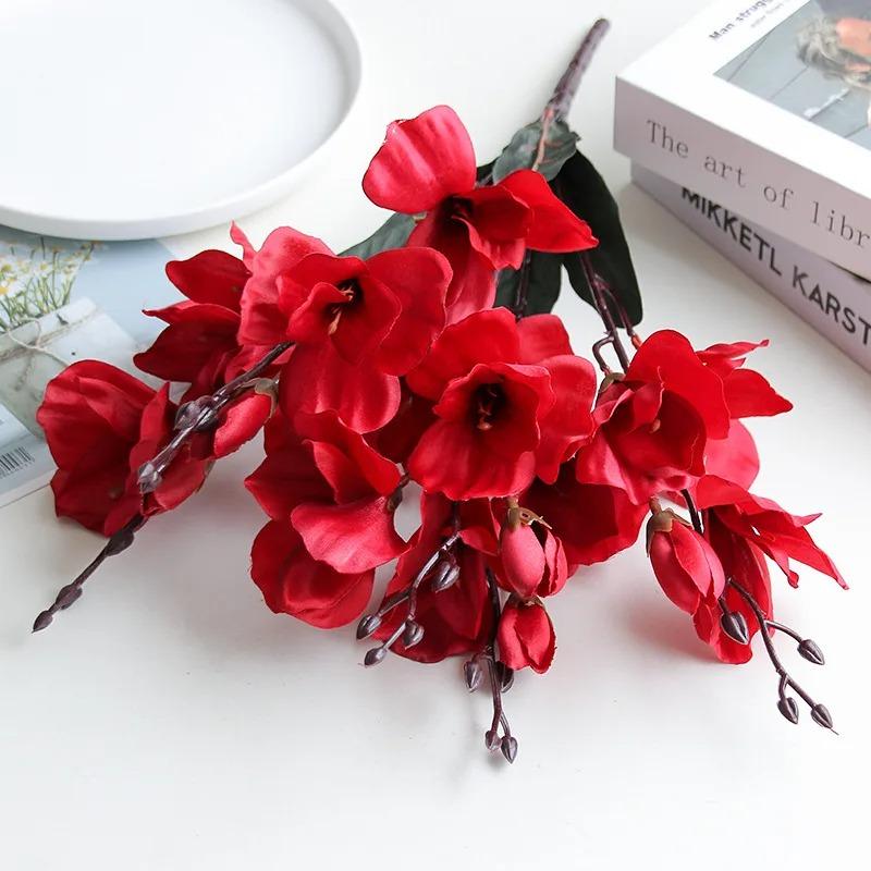 Living Room Decorations 5 Forks 20 Heads Artificial Bouquet Magnolia Home Decor Flower Autumn Decoration Wedding Accessories красный
Living Room Decorations 5 Forks 20 Heads Artificial Bouquet Magnolia Home Decor Flower Autumn Decoration Wedding Accessories красный