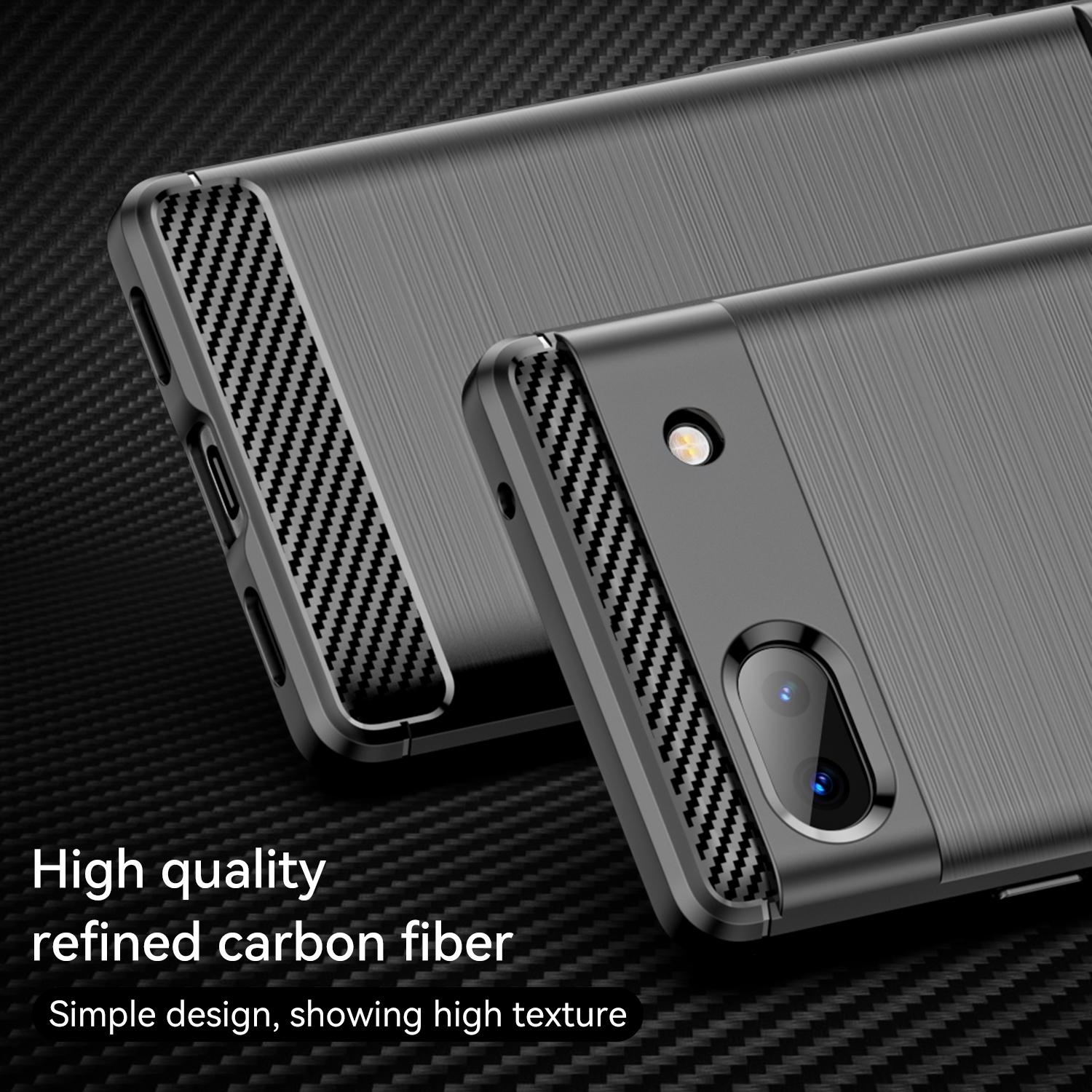 For Google Pixel 6a Shockproof TPU Case 1.8mm Brushed Surface Carbon Fiber Texture Phone Protector Black
For Google Pixel 6a Shockproof TPU Case 1.8mm Brushed Surface Carbon Fiber Texture Phone Protector Black