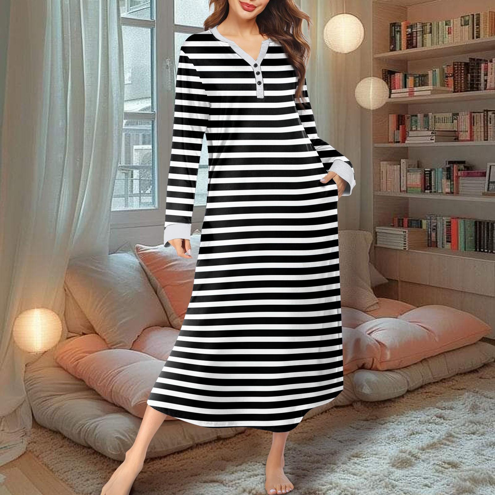 Женская ночная рубашка, модный принт, длинный домашний халат, пижама с V-образным вырезом и карманами, платье XXXXL чёрный
Женская ночная рубашка, модный принт, длинный домашний халат, пижама с V-образным вырезом и карманами, платье XXXXL чёрный