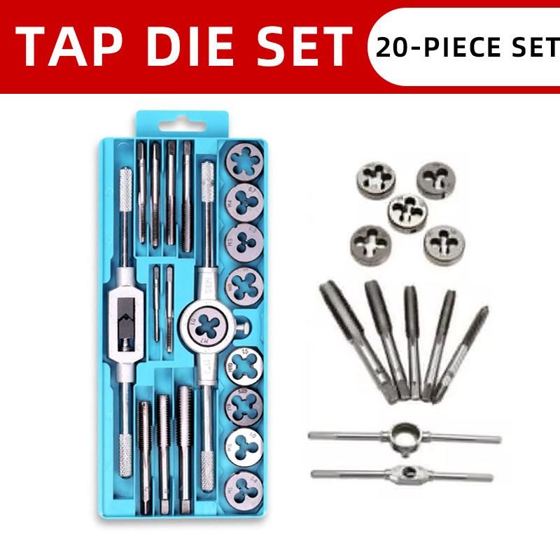 Многофункциональный набор из 8/12/20 шт. ручных метчиков и плашек с метрической резьбой M3-M12, прямые конические развертки
Многофункциональный набор из 8/12/20 шт. ручных метчиков и плашек с метрической резьбой M3-M12, прямые конические развертки