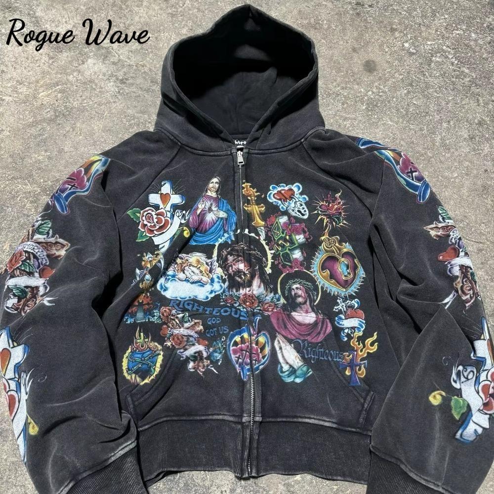 RogueWave American Retro Hooded Sweater for Men and Women Couple Models Skull Lazy Wind Print Hooded Long-sleeved Zipper Hooded Sweater S бежевий
RogueWave American Retro Hooded Sweater for Men and Women Couple Models Skull Lazy Wind Print Hooded Long-sleeved Zipper Hooded Sweater S бежевий