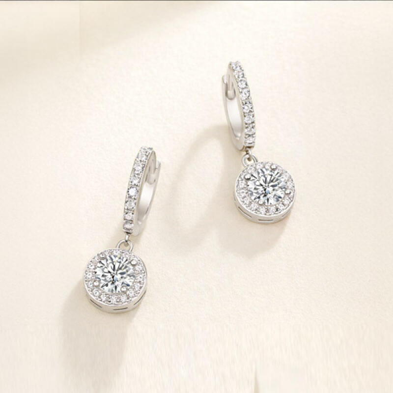Moissanite Lab Diamond Halo Earrings BME026 BME026
Moissanite Lab Diamond Halo Earrings BME026 BME026