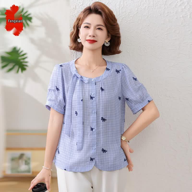 Women s Fashion Short Sleeve Blouse XL
Women s Fashion Short Sleeve Blouse XL