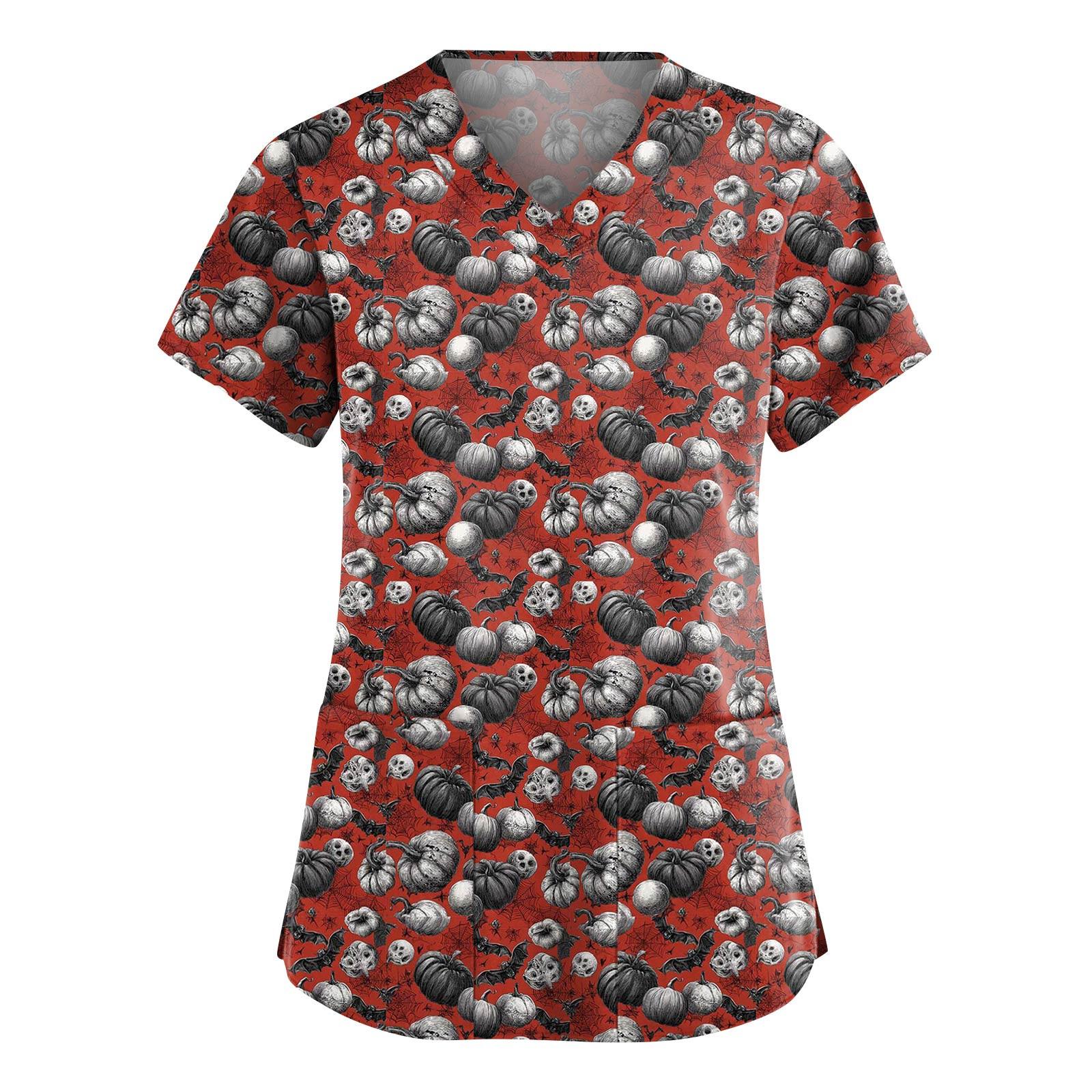 Женские модные комбинезоны с V-образным вырезом и короткими рукавами, с карманами, топы с принтом на Хэллоуин, одежда XXXXL
Женские модные комбинезоны с V-образным вырезом и короткими рукавами, с карманами, топы с принтом на Хэллоуин, одежда XXXXL