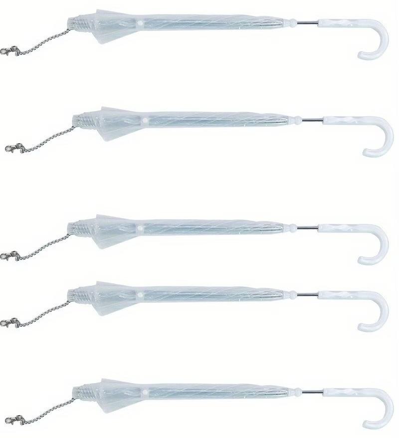 5pcs Transparent Umbrellas Leash for Small Dogs Pet Products Umbrella for Essential Accessory for Rainy Days Dog Walking Iron&8K
5pcs Transparent Umbrellas Leash for Small Dogs Pet Products Umbrella for Essential Accessory for Rainy Days Dog Walking Iron&8K