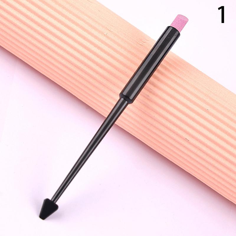 Кварцевый скраб для ногтей, пилочка для ногтей, средство для удаления кутикулы, средство для удаления омертвевшей кожи, идеальный подарок, легкий, портативный, удобный в использовании маникюрный инструмент 1 чёрный