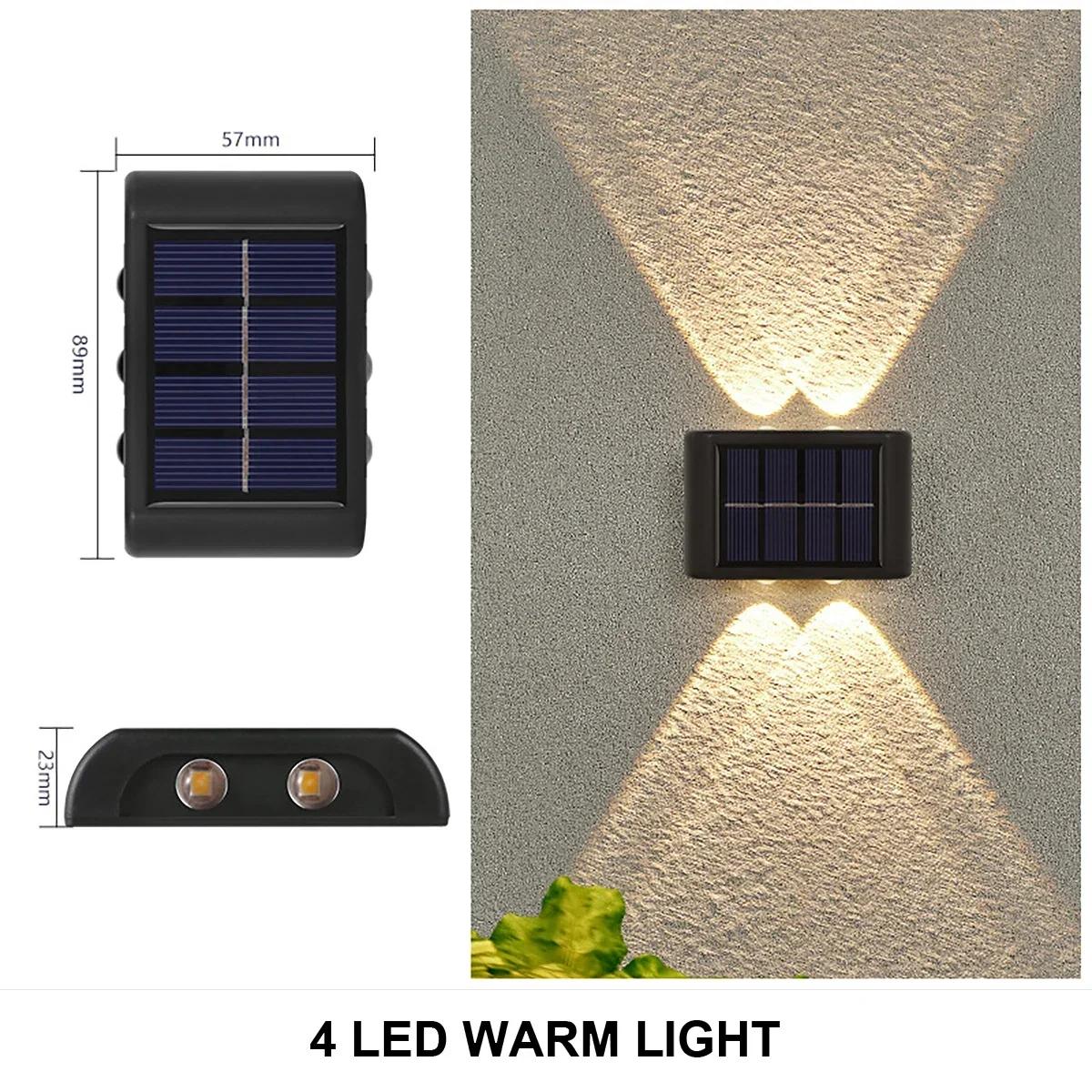 Outdoor LED Solar Garden Light Solar Wall Lamp Up And Down Luminous Waterproof Solar Powered Wall Washer Light Yard Street Decor
Outdoor LED Solar Garden Light Solar Wall Lamp Up And Down Luminous Waterproof Solar Powered Wall Washer Light Yard Street Decor