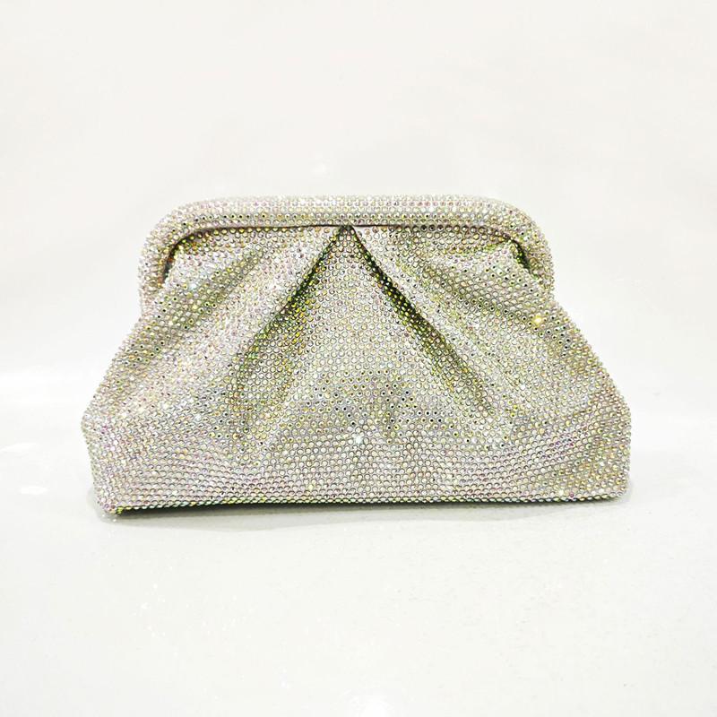 2025 Shinny Ruched Rhinestone Clucth Bag For Women Luxury Designer Gradient Pattern Cloud Pack Fashion Parties Purse Dinner Bags
2025 Shinny Ruched Rhinestone Clucth Bag For Women Luxury Designer Gradient Pattern Cloud Pack Fashion Parties Purse Dinner Bags