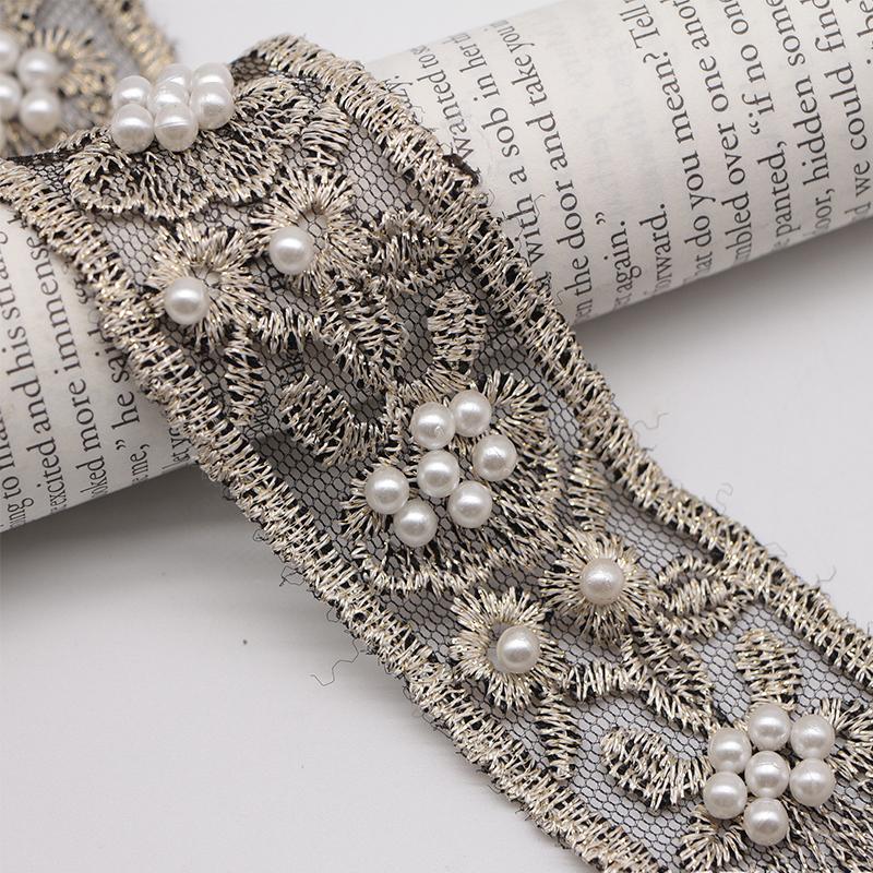 1Yard 40mm Exquisite Embroidery Organza Lace with Pearls for DIY Headwear Accessories Clothing Wedding Dress Pearl Lace Decor 40mm-1 yard
1Yard 40mm Exquisite Embroidery Organza Lace with Pearls for DIY Headwear Accessories Clothing Wedding Dress Pearl Lace Decor 40mm-1 yard