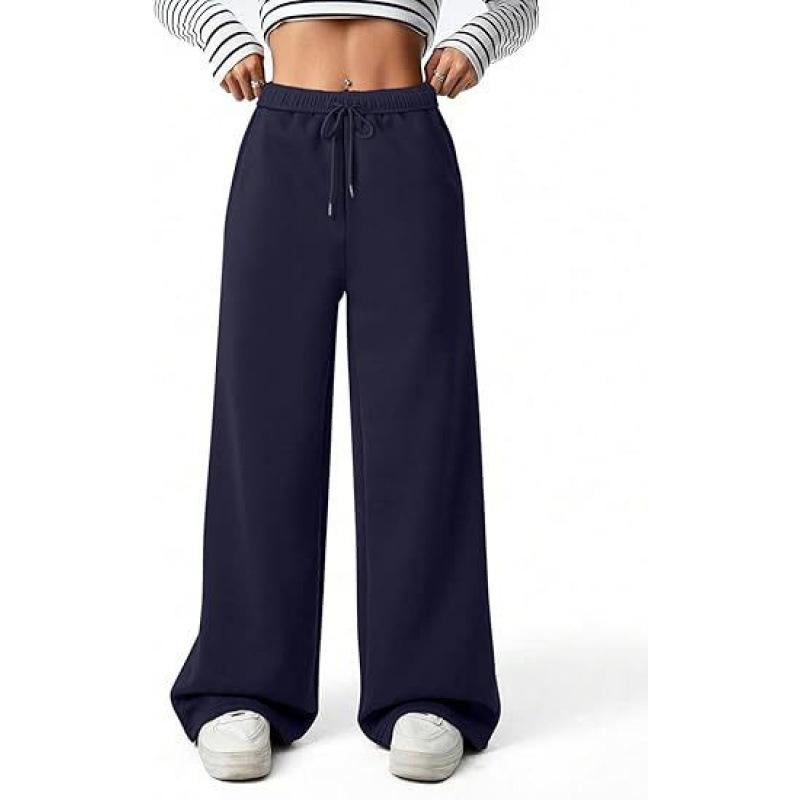 Women s Wide-Leg High-Waist Drawstring Trousers with Pockets - Casual and Lightweight L темно-синий
Women s Wide-Leg High-Waist Drawstring Trousers with Pockets - Casual and Lightweight L темно-синий