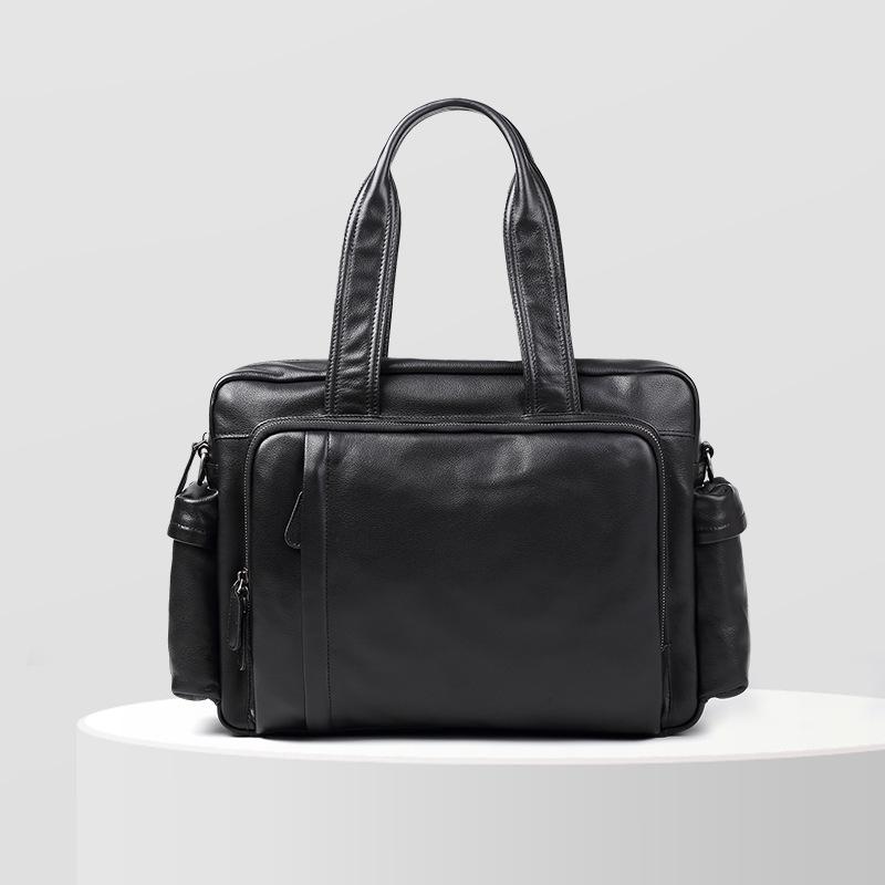 Genuine Leather Men s Bag Casual Tote Briefcase Fashionable Business Trip Travel Bag Men s Handbag чорний
Genuine Leather Men s Bag Casual Tote Briefcase Fashionable Business Trip Travel Bag Men s Handbag чорний
