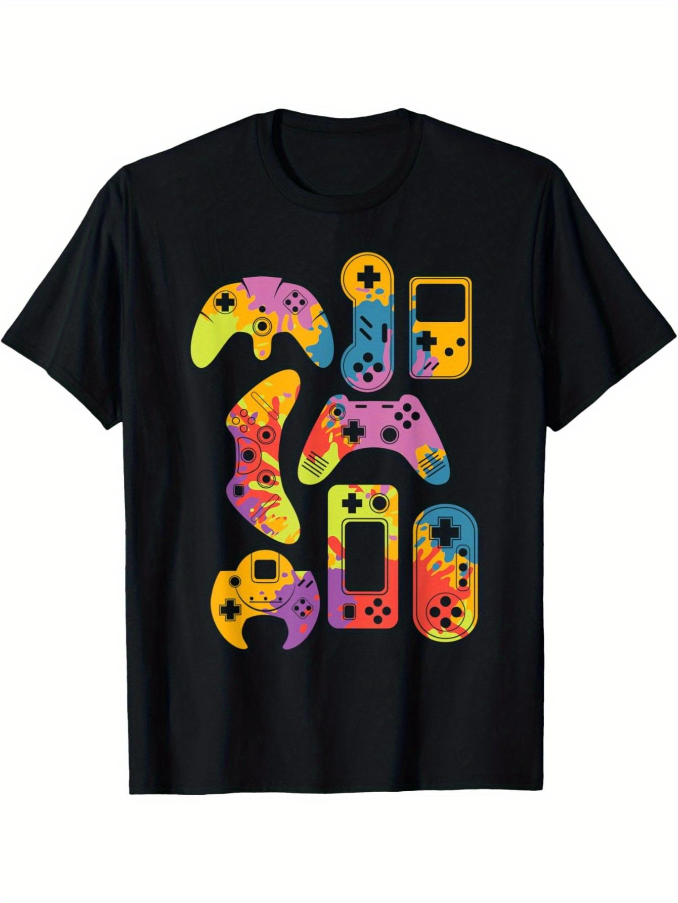 Retro Video Game Controller Print Graphic Tee Men Cotton Casual Short Sleeve Gaming T-Shirt Daily Wear 5XL різнокольоровий
Retro Video Game Controller Print Graphic Tee Men Cotton Casual Short Sleeve Gaming T-Shirt Daily Wear 5XL різнокольоровий