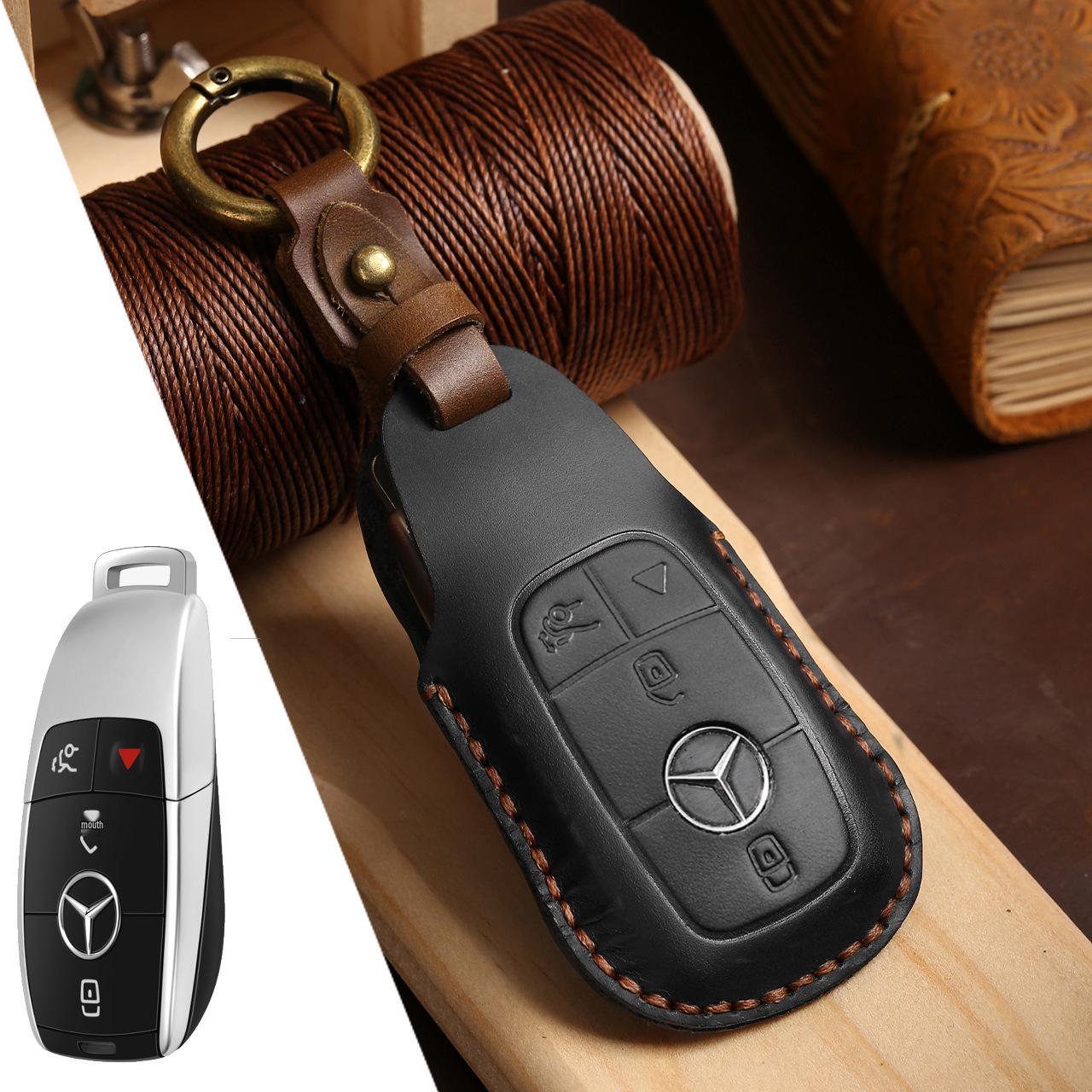 Luxury Genuine Leather Key Case for Mercedes-Benz E300L C260L
Luxury Genuine Leather Key Case for Mercedes-Benz E300L C260L