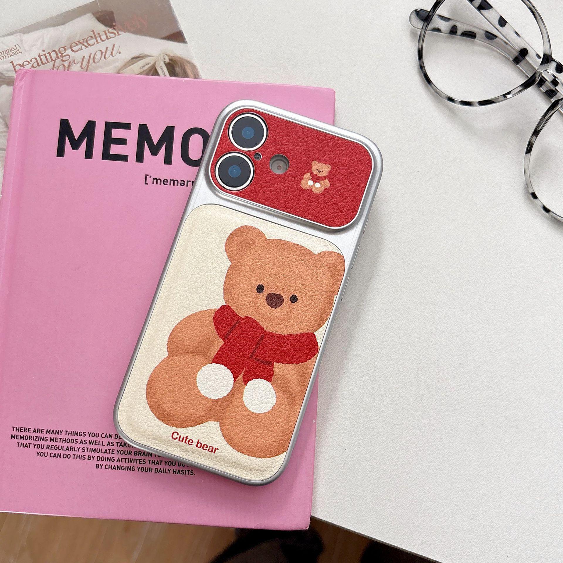 Electroplated Graffiti Red Scarf Brown Bear Case for iPhone 17 Pro Max, 16, 15, 14 iPhone 17
Electroplated Graffiti Red Scarf Brown Bear Case for iPhone 17 Pro Max, 16, 15, 14 iPhone 17