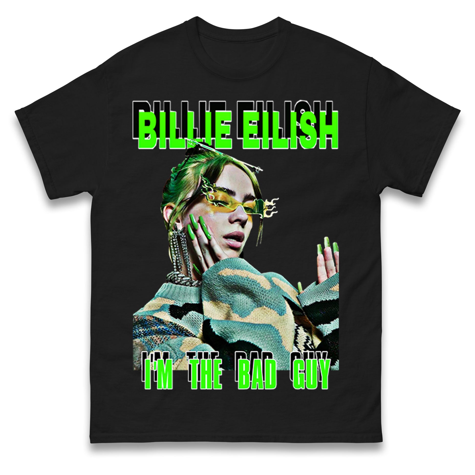 Billie Eilish I m the Bad Guy T Shirt Tshirt Mens Womens Unisex Tops Tees 4XL
Billie Eilish I m the Bad Guy T Shirt Tshirt Mens Womens Unisex Tops Tees 4XL