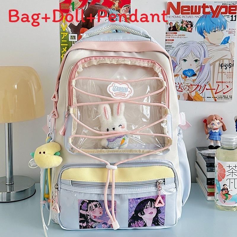 Japanese Stylish Transparent Backpack For High School Students With Large Capacity And Geometric Pattern синий
Japanese Stylish Transparent Backpack For High School Students With Large Capacity And Geometric Pattern синий