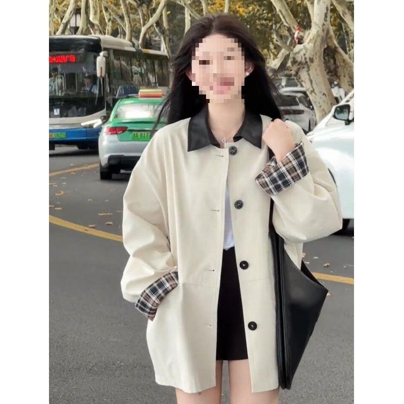 Korean Hepburn-Style Off-White Trench Coat for Women - Petite Spring/Autumn 2025 2XLarge 135-150 jin брудно-білий
Korean Hepburn-Style Off-White Trench Coat for Women - Petite Spring/Autumn 2025 2XLarge 135-150 jin брудно-білий