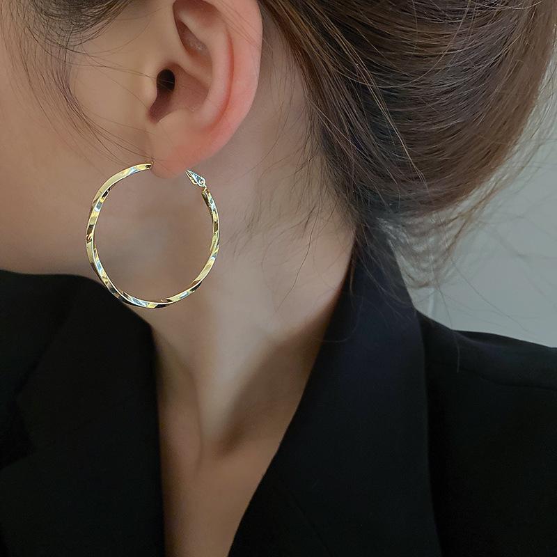 925 Серебряная игла Металл Скрученные Большие Круглые Серьги INS Cool Style Персонализированные Серьги Европейская и Американская Мода Преувеличенные Серьги Женские
925 Серебряная игла Металл Скрученные Большие Круглые Серьги INS Cool Style Персонализированные Серьги Европейская и Американская Мода Преувеличенные Серьги Женские