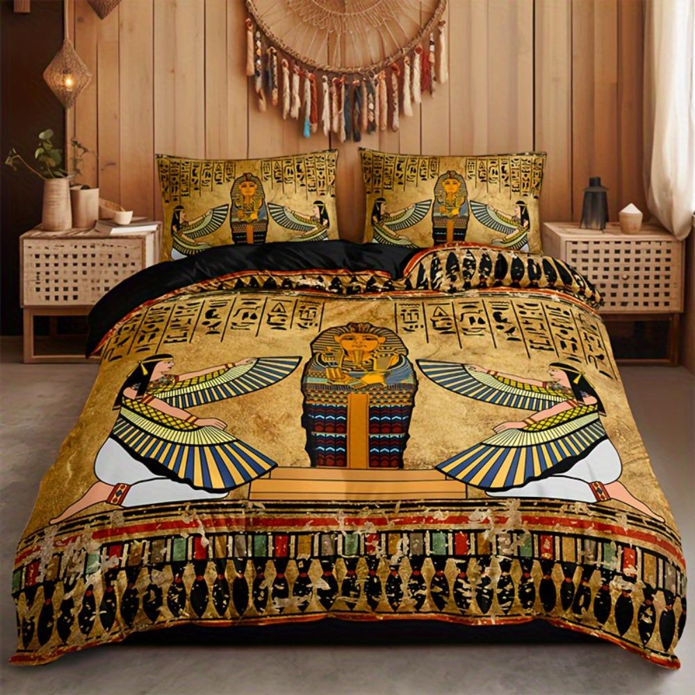 3pcs Bedding Set Egyptian Pharaoh Guardian 3D Print Cozy Duvet Cover Set King Queen Twin Single Size Birthday Gift Bedroom Decor EU Single 135x200cm
3pcs Bedding Set Egyptian Pharaoh Guardian 3D Print Cozy Duvet Cover Set King Queen Twin Single Size Birthday Gift Bedroom Decor EU Single 135x200cm