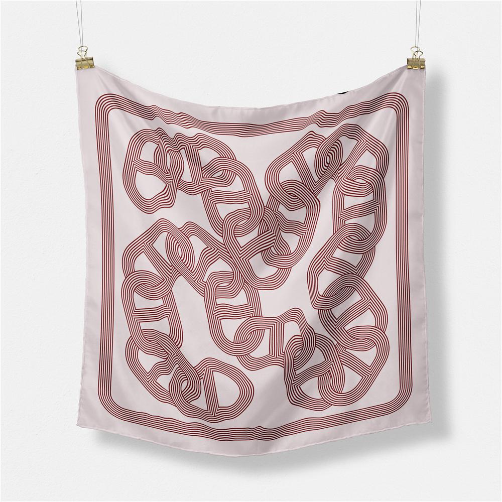 POBING Twill Silk Scarf Woman Chain Print Square Scarves Wraps Bandana Small Hijab Foulards Lady Tie Headband Neckerchief 53CM 53CM x 53CM
POBING Twill Silk Scarf Woman Chain Print Square Scarves Wraps Bandana Small Hijab Foulards Lady Tie Headband Neckerchief 53CM 53CM x 53CM
