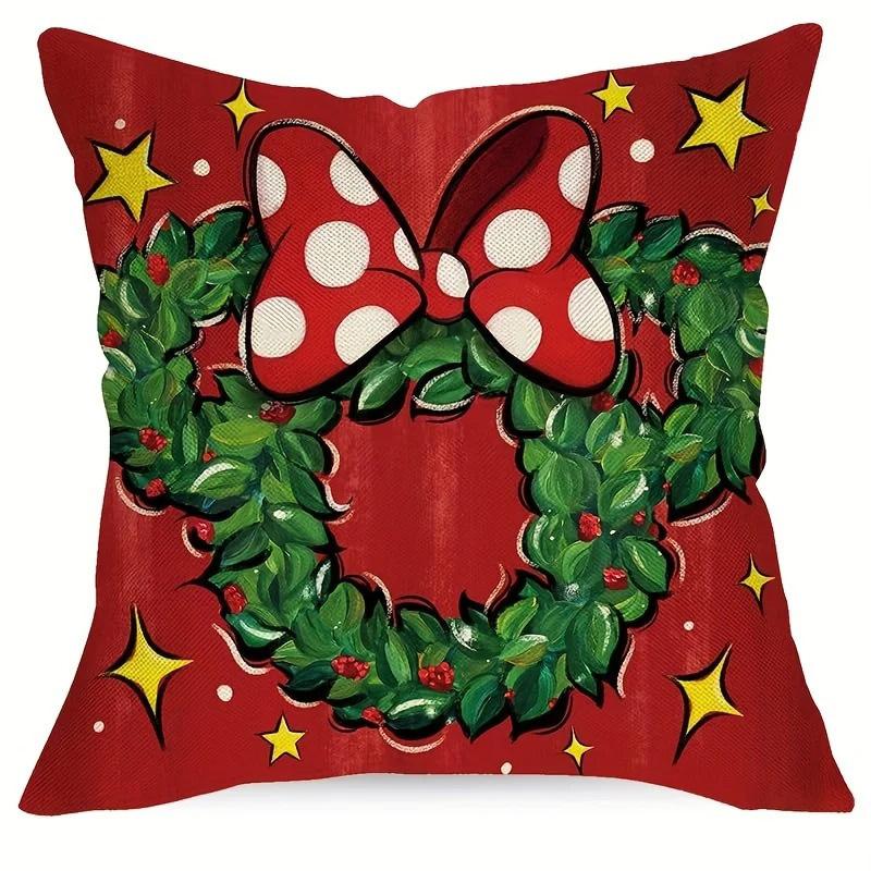 Home Decor Mickey & Minnie Christmas Pattern Pillows Pattern Cushion Cover Suitable for Sofa Bedroom Car Pillow Cover 16x16Inch
Home Decor Mickey & Minnie Christmas Pattern Pillows Pattern Cushion Cover Suitable for Sofa Bedroom Car Pillow Cover 16x16Inch
