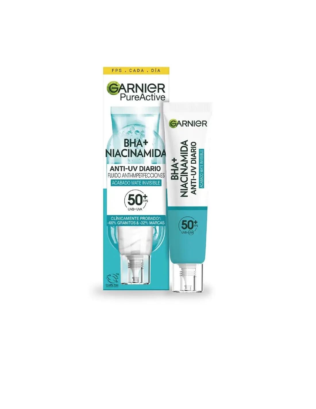 Garnier Pure Active Bha Niacinamida Fluido Anti-Imperfecciones Fps50 40 мл
Garnier Pure Active Bha Niacinamida Fluido Anti-Imperfecciones Fps50 40 мл